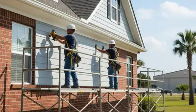 Vinyl siding installation in Shreveport, LA for a home exterior renovation