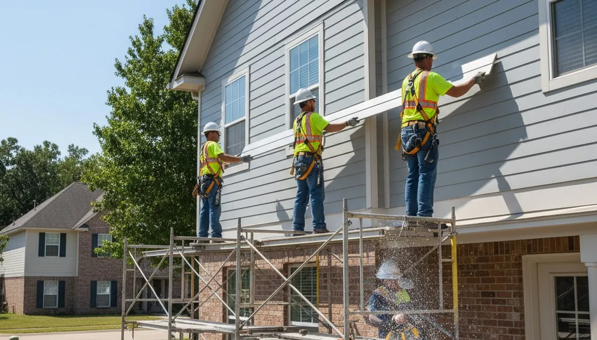 Vinyl siding installation in Shreveport, LA for a local home exterior upgrade