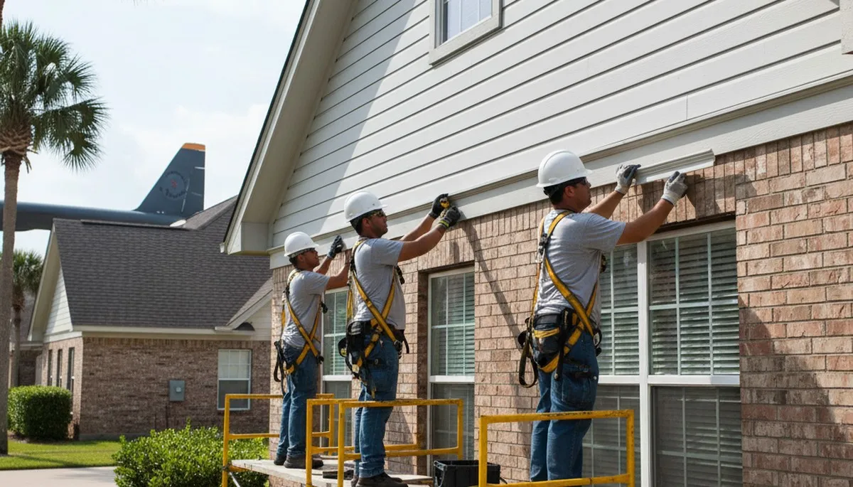 Vinyl siding installation in Shreveport, LA for a professional home exterior upgrade