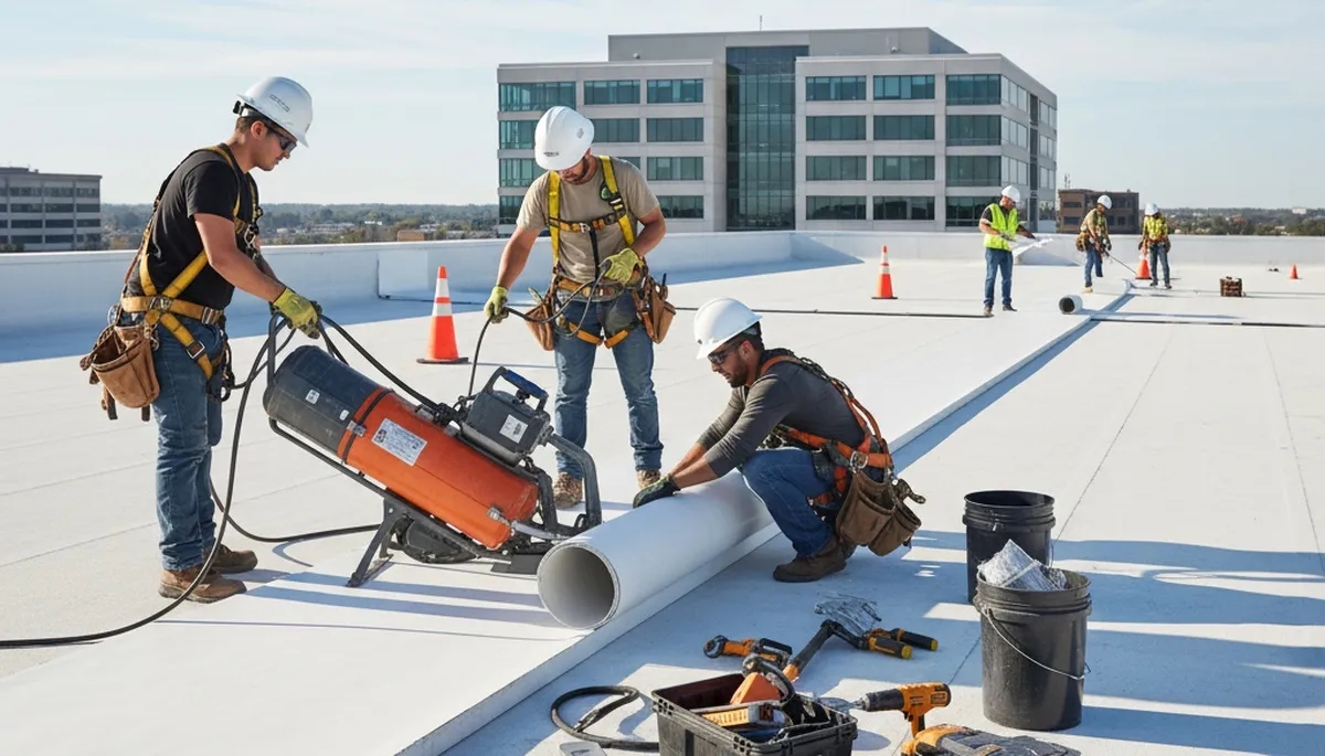 Commercial roofing installation in Shreveport, LA for durable weather protection on commercial properties