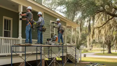 Vinyl siding installation in Shreveport, LA for a home exterior by a professional siding contractor
