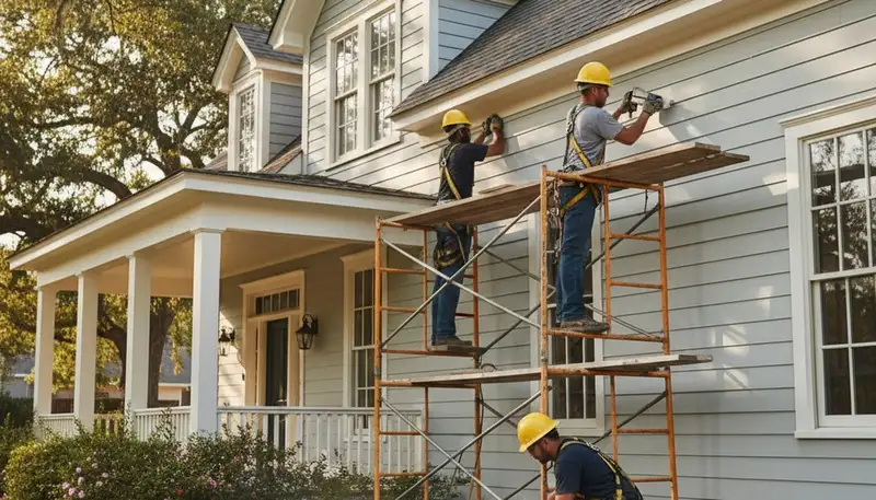 Vinyl siding installation in Shreveport, LA for a professional home exterior upgrade