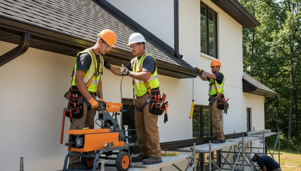 Shreveport, LA gutter installation for vinyl siding homes to protect against rain and runoff