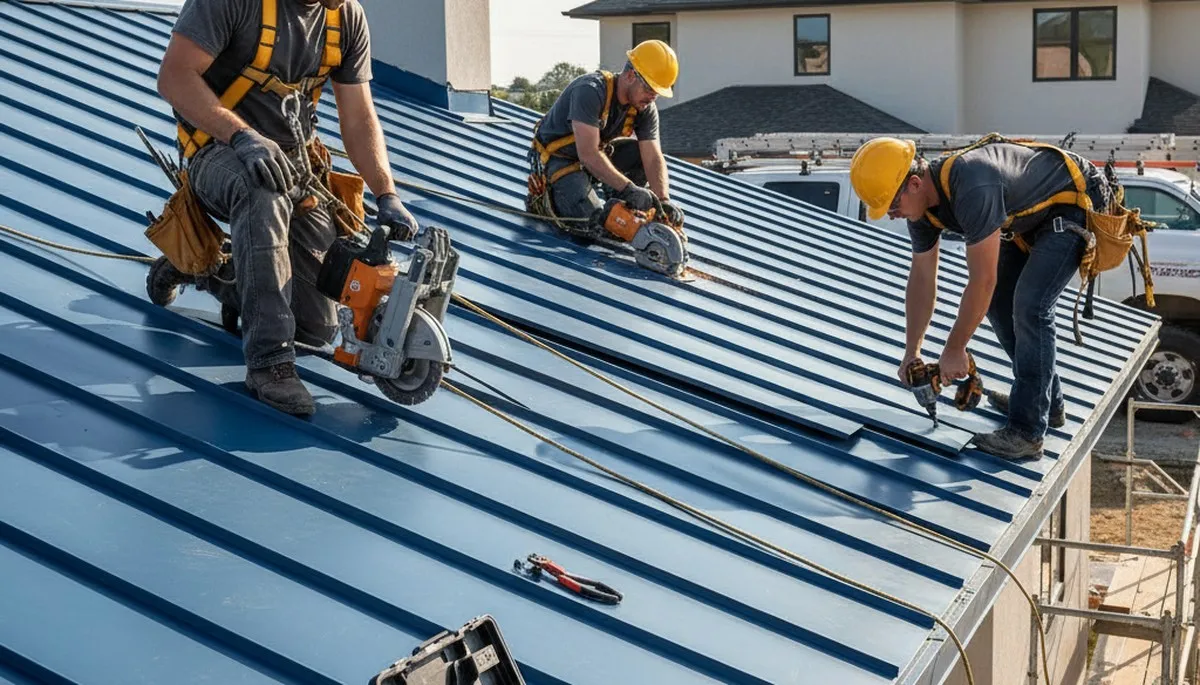 Metal roofing installation in Shreveport, LA by FX Remodeling & Exteriors
