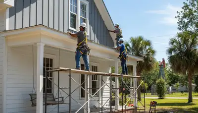 Vinyl siding installation in Shreveport, LA for a home exterior by a professional siding contractor