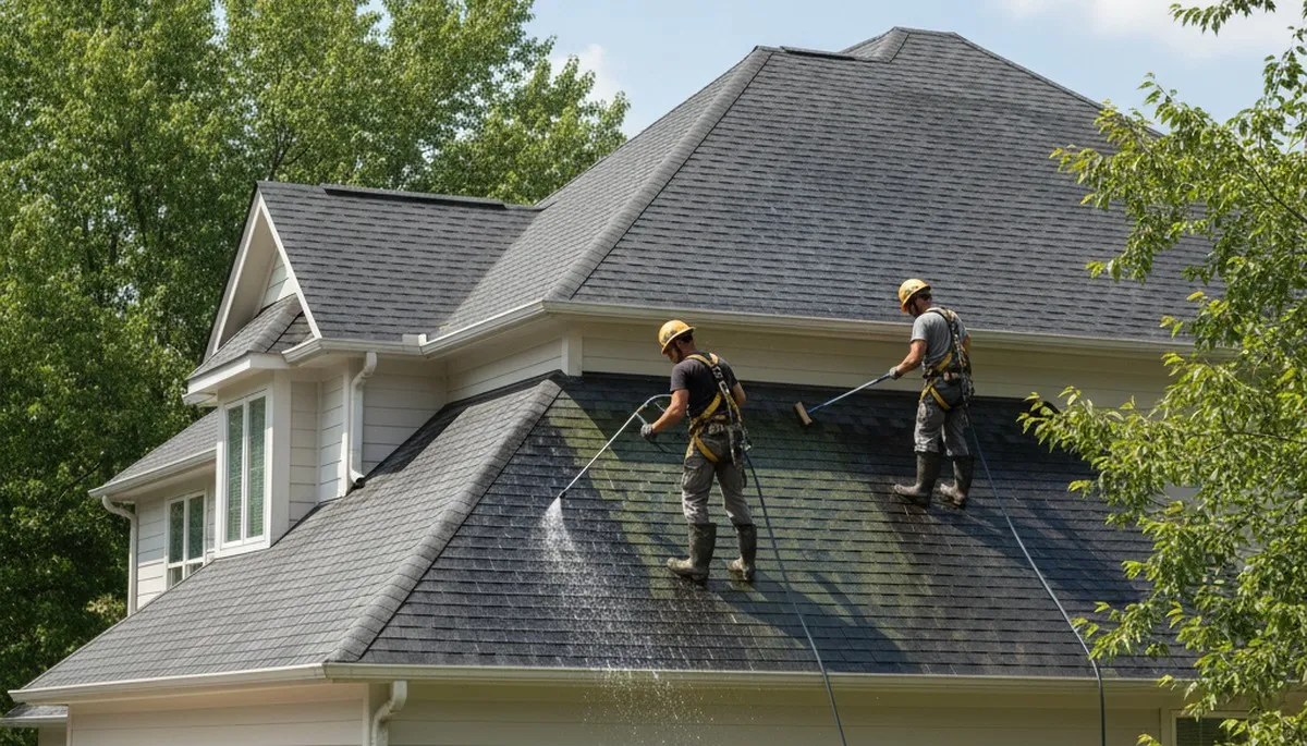 Roof cleaning service in Shreveport, LA by FX Remodeling & Exteriors