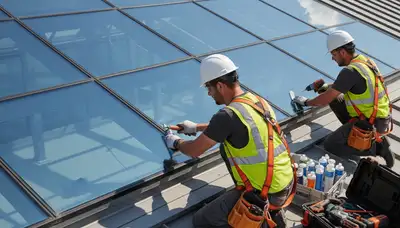 Shreveport, LA siding contractor repairing a skylight on a home exterior