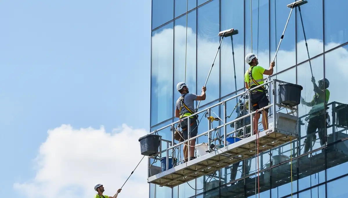 Window cleaning in Shreveport, LA for brighter glass and removal of humidity stains, pollen, and grime
